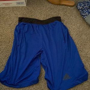 Adidas blue shorts worn size medium
